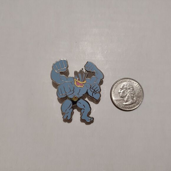 Pokemon TCG Machamp Enamel Pin Official Nintendo Lapel Badge Brooch Figure - Picture 3 of 3